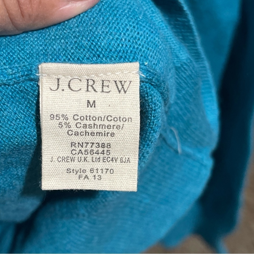 J. Crew Men's Turquoise Turtleneck Sweater size M - Picture 6 of 12